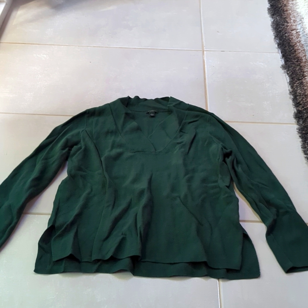 Green check sweater Ann Taylor